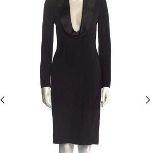 Alexander McQueen Black Long Sleeve Dress